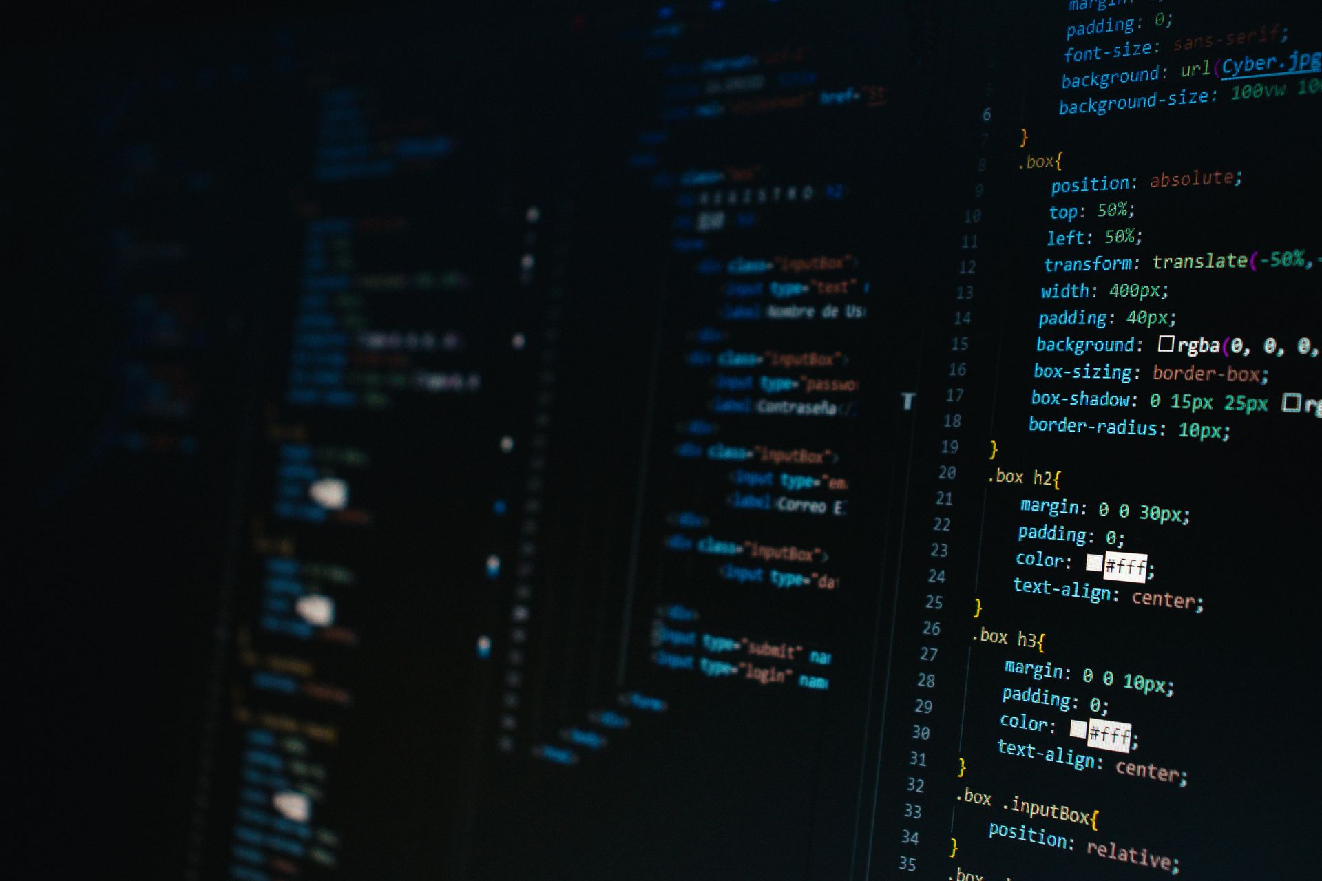 Coding screen